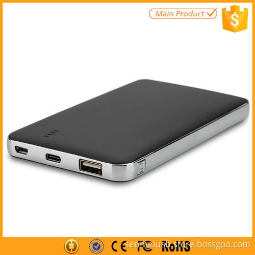 8000mah type c qc2.0 power bank for smartphone